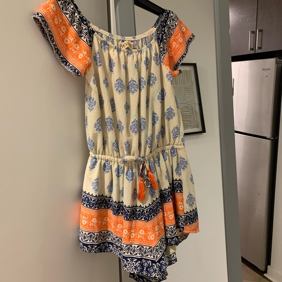 Mura Boutique OTS pattered romper - Picture 8 of 9